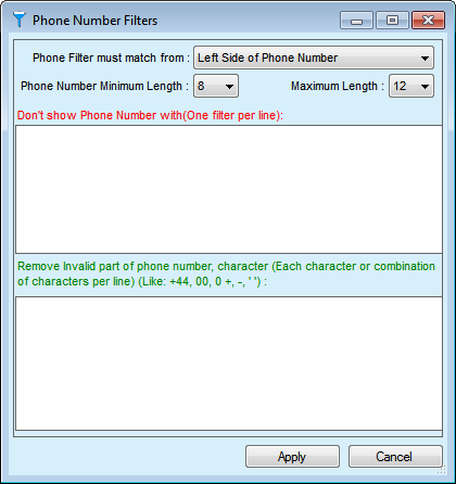 Cute Web Phone Number Extractor Advance After Search Screenshot
