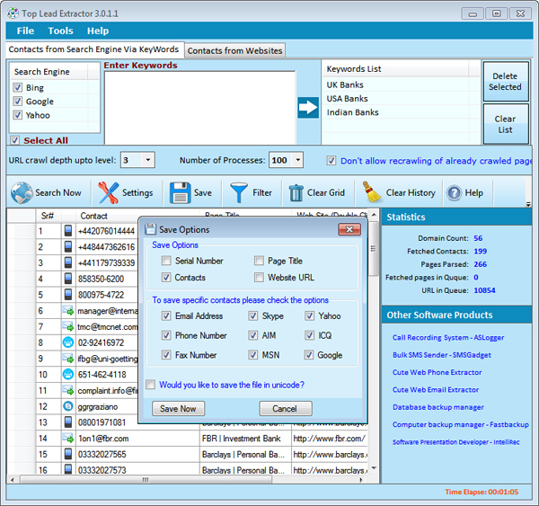 Web Data Scrapper Save Screenshot